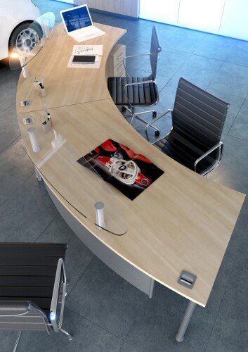 Elite Callisto Radius Executive Desk MFC 1900 X 1000mm