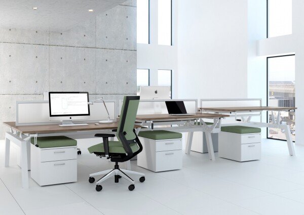 Elite Linnea Elevate Height Adjustable Desk with Shared Inset Leg 1800 x 800mm