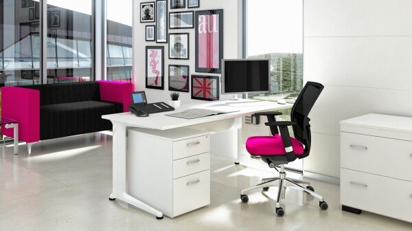 Elite Kassini Rectangular Desk 1400mm - Height Adjustable