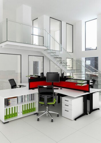 Elite Kassini Symmetrical Crescent Workstation 1800mm