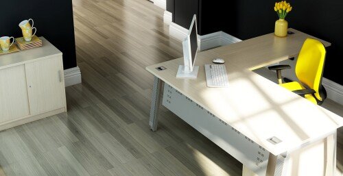 Elite Linnea Rectangular Desk with Shared Inset Leg 1500 x 800mm