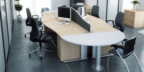 Elite Optima Plus Radius Executive Desk