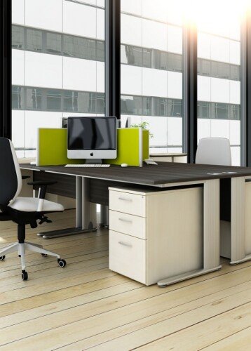 Elite Optima Plus Bow Fronted Rectangular Desk - 1800 x 900mm