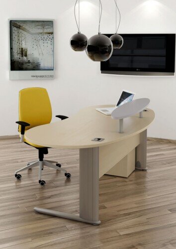 Elite Optima Plus Single D Ended Meeting Table 2000 x 800mm
