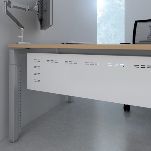 Elite Advance Rectangular Desk - Height Settable MFC Finish 1800 x 1000 x 650-850mm