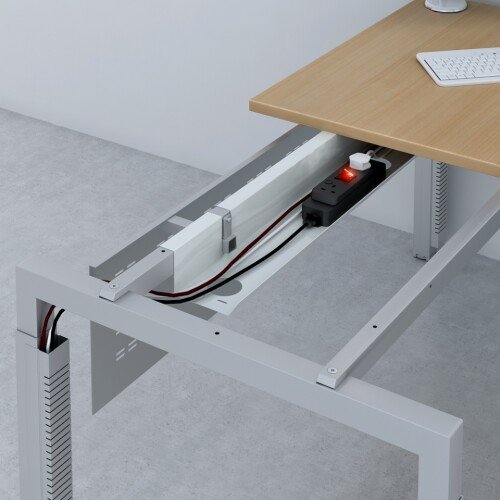 Elite Advance Rectangular Desk - Height Settable MFC Finish 2000 x 600 x 650-850mm