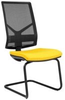 Elite Mix Black Mesh Cantilever Meeting Chair Without Arms