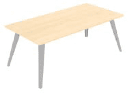 Elite Reflex Rectangular Meeting Table - 1600 x 1400 x 740mm