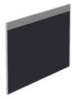 Elite Floor Standing Screen With Management Rail - Fabric