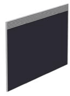 Elite Floor Standing Screen With Management Rail - Fabric 1173 x 27 x 1300mm