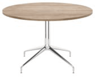Elite Rio Circular Meeting Table - 1000 x 725mm - Autumn Cherry