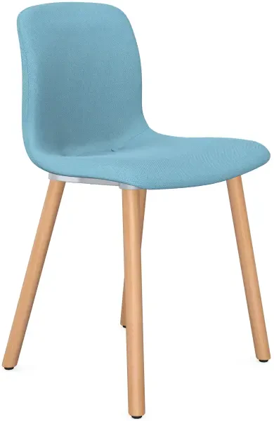 Elite Ben Upholstered Breakout Chair With Wooden Legs - Aeon