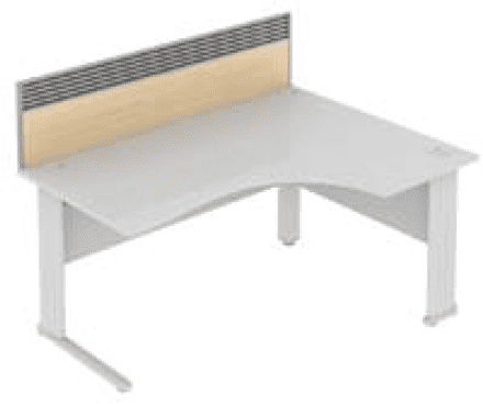 Elite System Desk Mounted MFC Screen With Management Rail - Width 773mm