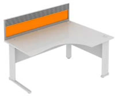 Elite System Desk Mounted Acrylic Screen With Management Rail 1173mm Width