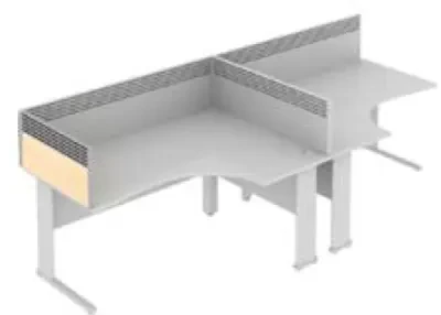 Elite End Return System MFC Screen With Management Rail - Width 573mm