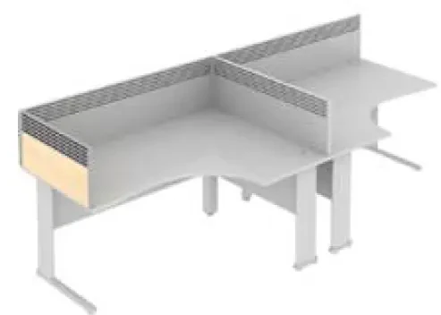 Elite End Return System MFC Screen With Management Rail - Width 1373mm