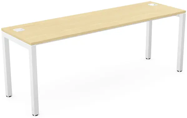 Elite Matrix+ - Rectangular Desk - (W) 2000mm x (D) 600mm x (H) 740mm - Ash