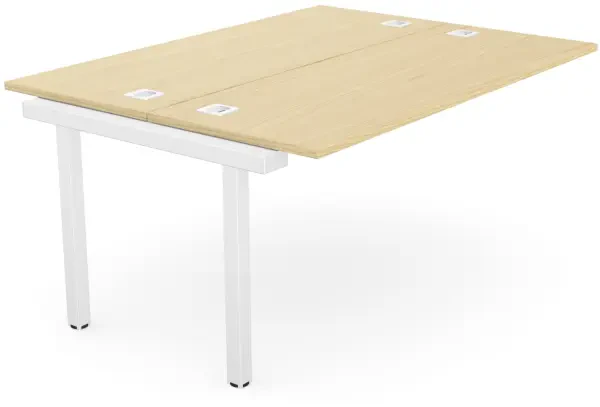 Elite Matrix+ Double Bench - Shared Inset Leg - (W) 1600mm x (D) 1200mm x (H) 740mm - Ash