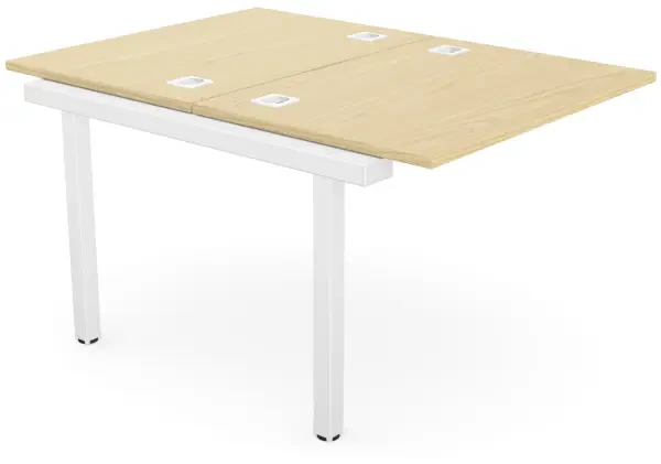 Elite Matrix+ Double Bench - Shared Inset Leg - (W) 1000mm x (D) 1400mm x (H) 740mm - Ash