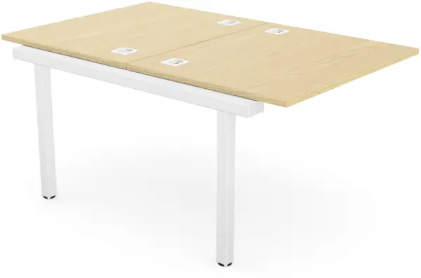 Elite Matrix+ Double Bench - Shared Inset Leg - (W) 1000mm x (D) 1600mm x (H) 740mm - Ash