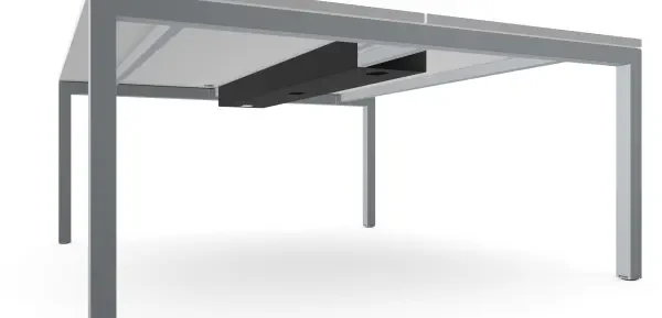 Elite Matrix+ - Cable Tray - For 1000w Double Benches - (W) 700mm x (D) 222mm x (H) 92mm - Black Graphite