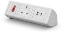 Metalicon Boost Power Module - 1 Mains Power Sockets, 1 USB-A, 1 USB-C Charge Socket, 2m Lead