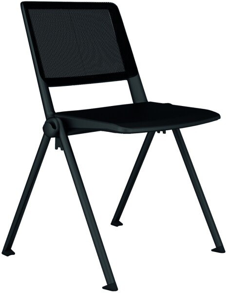 Elite Salto Mesh Back Chair with Upholstered Seat