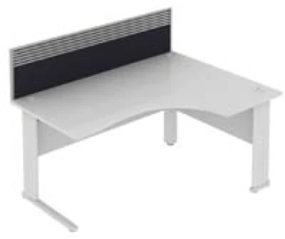Elite System Desk Mounted Fabric Screen With Management Rail 973mm Width
