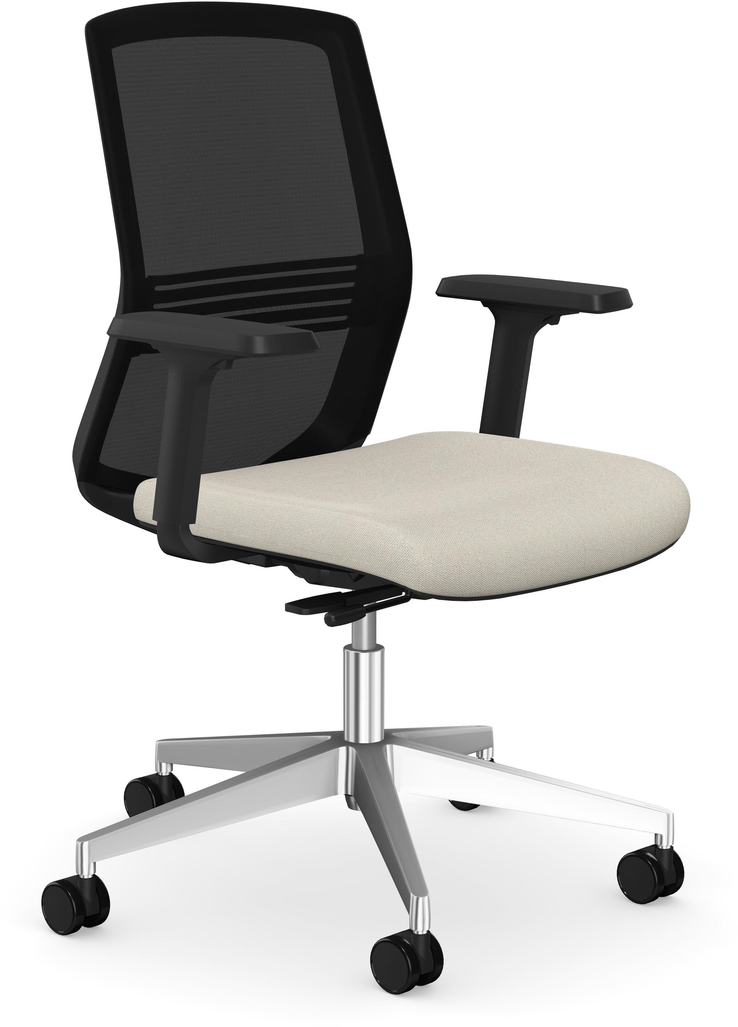 Elite Vida Mesh Task Chair with Upholstered Seat and 1D Arms - Elite ...