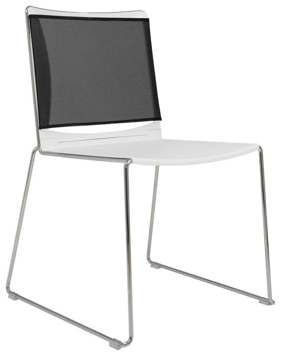 Vice Versa Mesh Back Chair With Polypropylene Shell