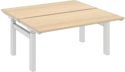 Elite Progress Fixed Height Double Bench Desk 1600 x 1600mm