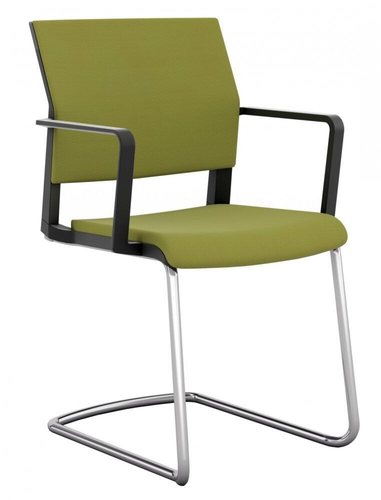Elite isit Upholstered Cantilever Meeting Chair with Arms Elite Office Furniture Direct