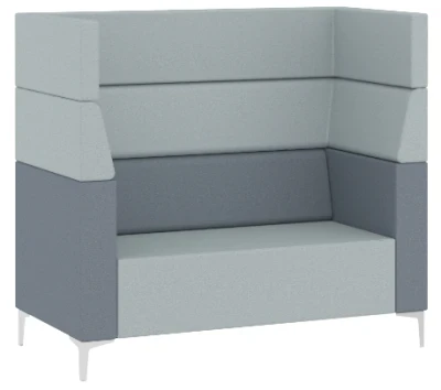Elite Evor Two Seater Sofa with Arms & Full High Back