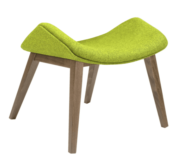 Elite Cascara Wooden Frame Fully Upholstered Footstool