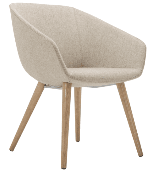 Elite Luma Lounge Chair with Ash Wooden Frame