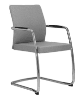 Elite Moda Fully Upholstered Full Back Cantilever Chair