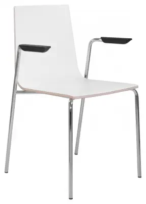 Elite Multiply Breakout Chair With Arms & Silver Frame