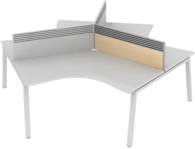 Elite Linnea System Screen 120 Degree with Management Rail - MFC 979 x 27 x 375mm