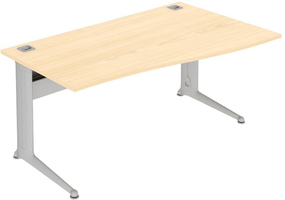 Elite Kassini Single Wave Desk 1600 x 800600mm MFC Finish Elite
