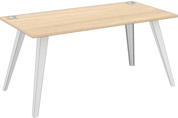 Elite Reflex Rectangular Desk with Straight Legs - 1800mm x 1000mm