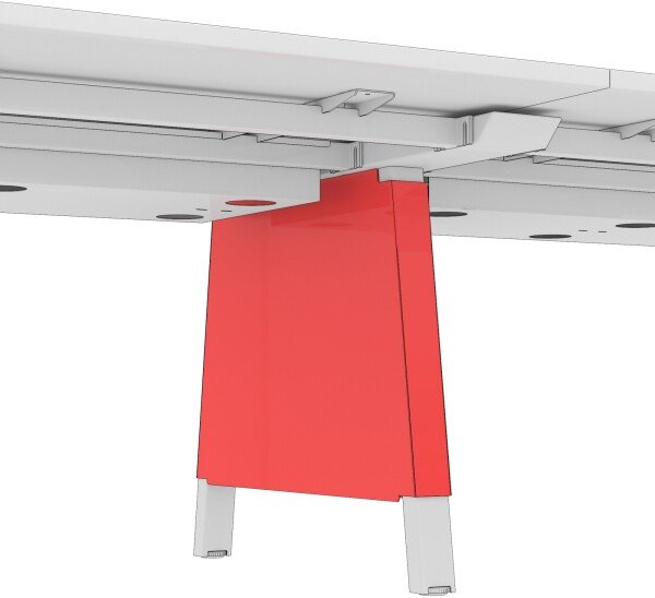 Elite Linnea Intermediate Vertical Leg Wire Management Plates - Use With 1200mm Desk