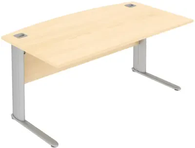 Elite Optima Plus Bow Fronted Rectangular Desk - 1800 x 900mm