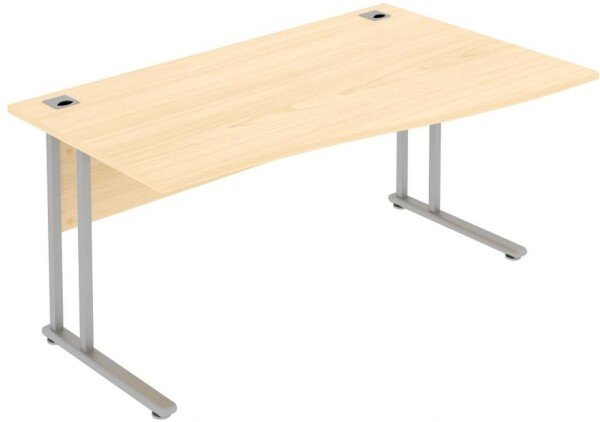 Elite Flexi Single Wave Desk 1600 x 800-600mm