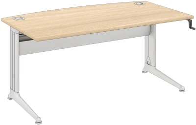 Elite Kassini Bow Fronted Rectangular Desk - Height Adjustable