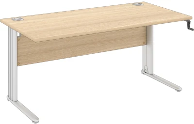 Elite Optima Plus Rectangular Height Adjustable Desk MFC - W1600 x D600 x H650-850mm