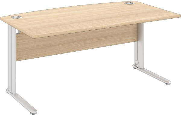Elite Optima Plus Bow Fronted Rectangular Desk - 1600 x 900mm