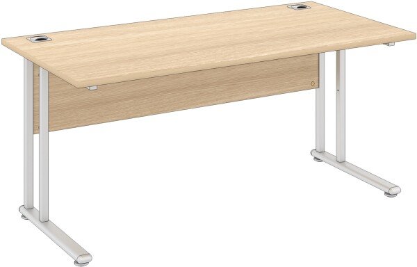Elite Flexi Rectangular Desk with Twin Cantilever Legs - 800mm x 800mm