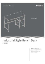Bench Assembly Instructions
