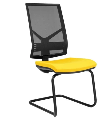 Elite Mix Mesh Cantilever Meeting Chair with Chrome Frame