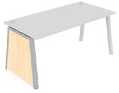 Elite Linnea Single Desk Decorative MFC Slab End & Leg Frame 1000mm